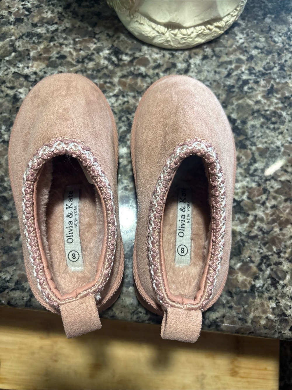 Girls' Pink Slip-On Cozy Shoes
